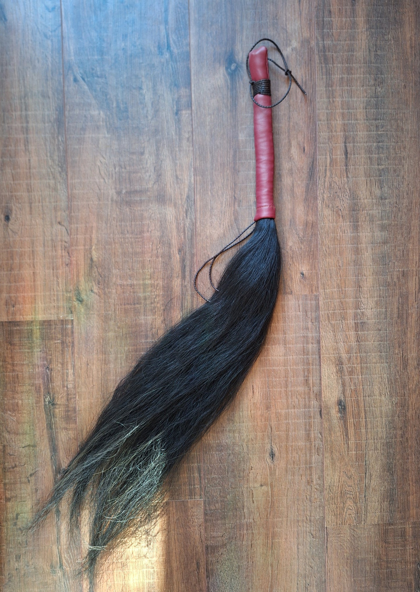 Horse tail shamanic whip
