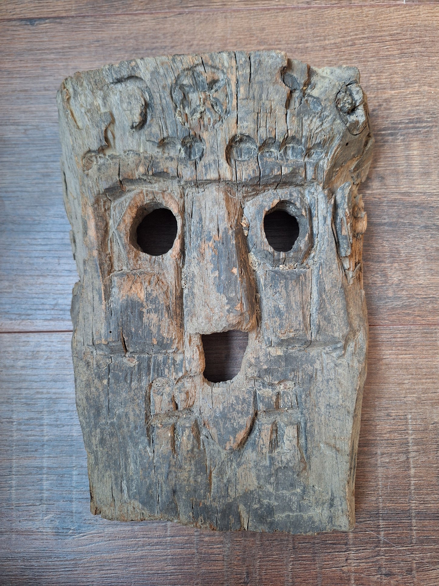 Antique Nepalese wooden mask