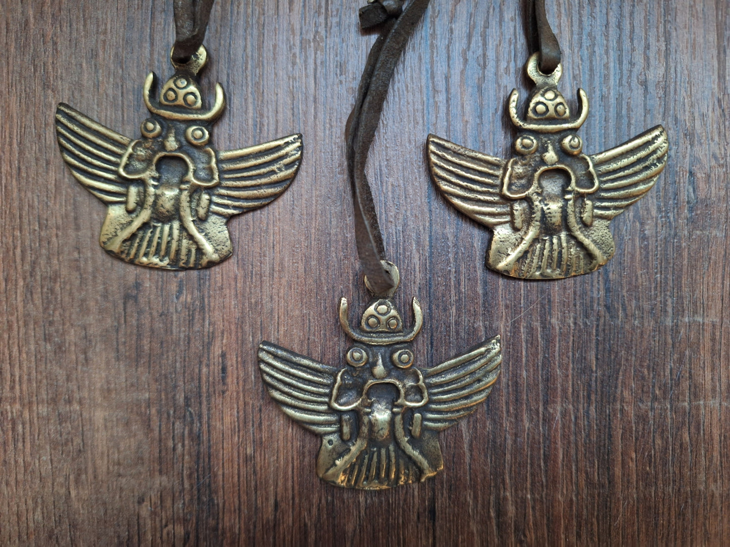 Vintage bronze thogchag pendant Garuda