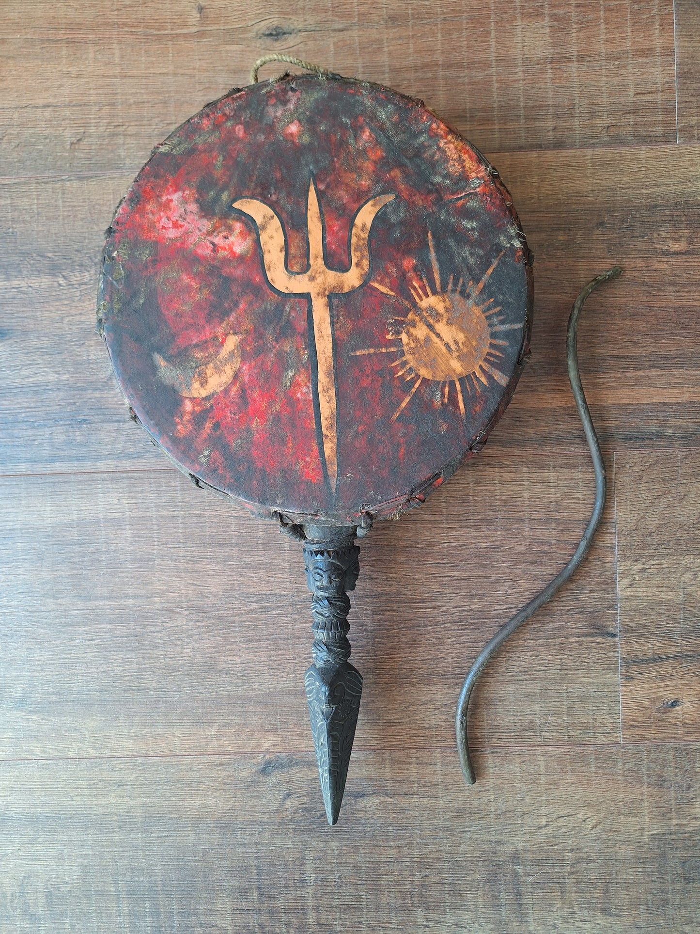 Old Nepalese dhyangro drum #10
