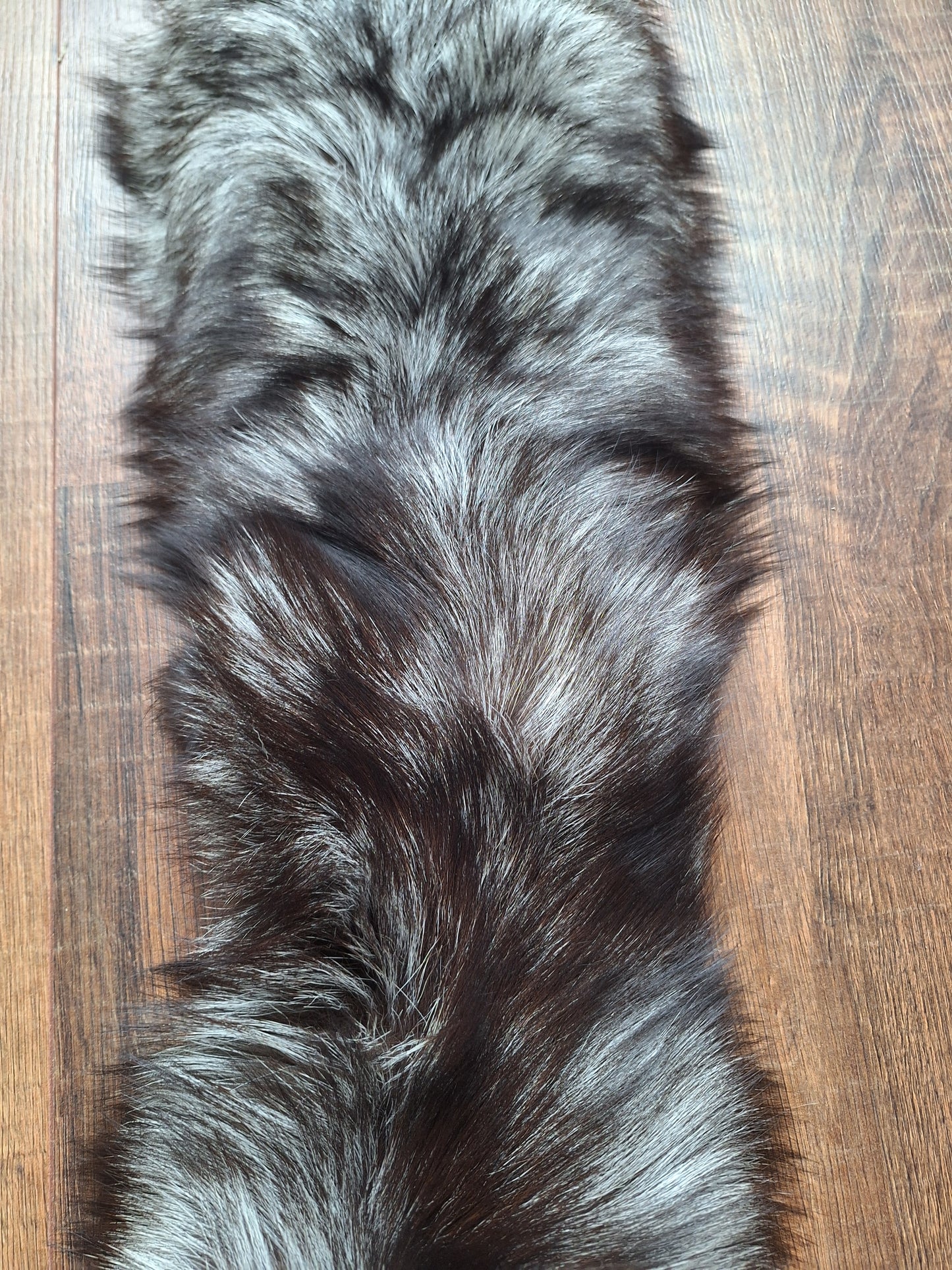 Silver fox hide crafting piece