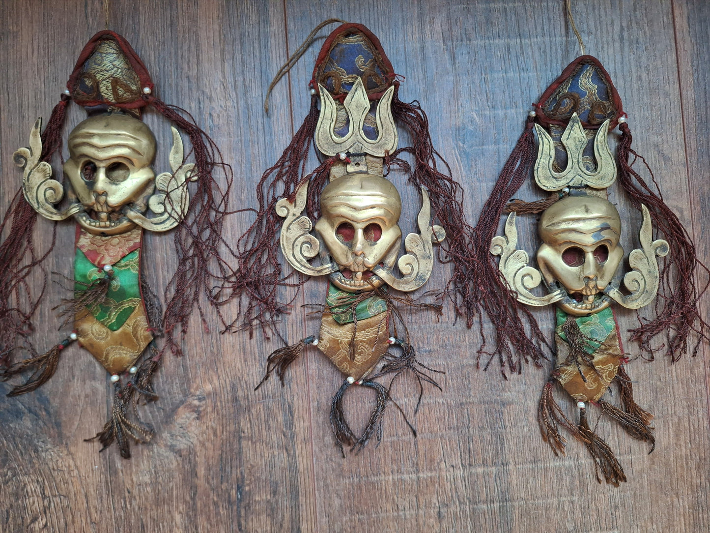 Vintage Tibetan amulet wallhanger Citipati