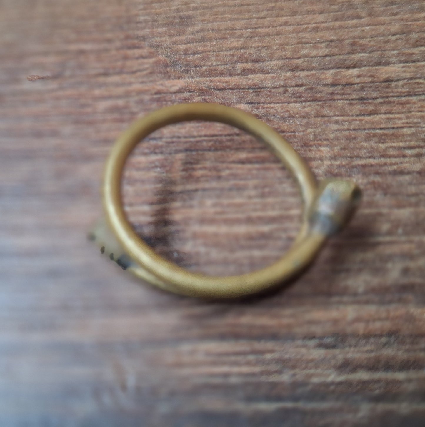 Vintage Nepalese brass Citipati ring