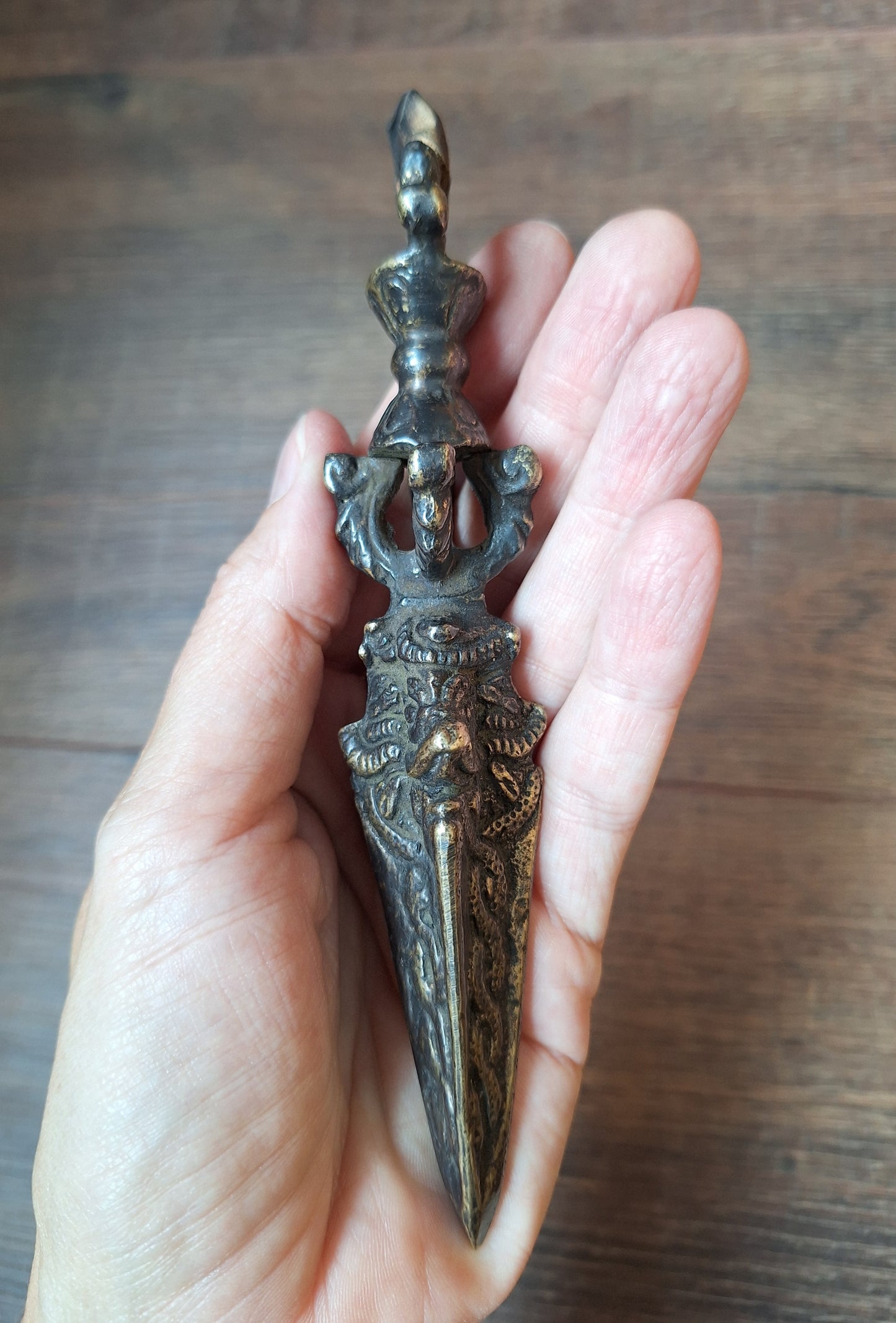 Antique bronze phurba #12