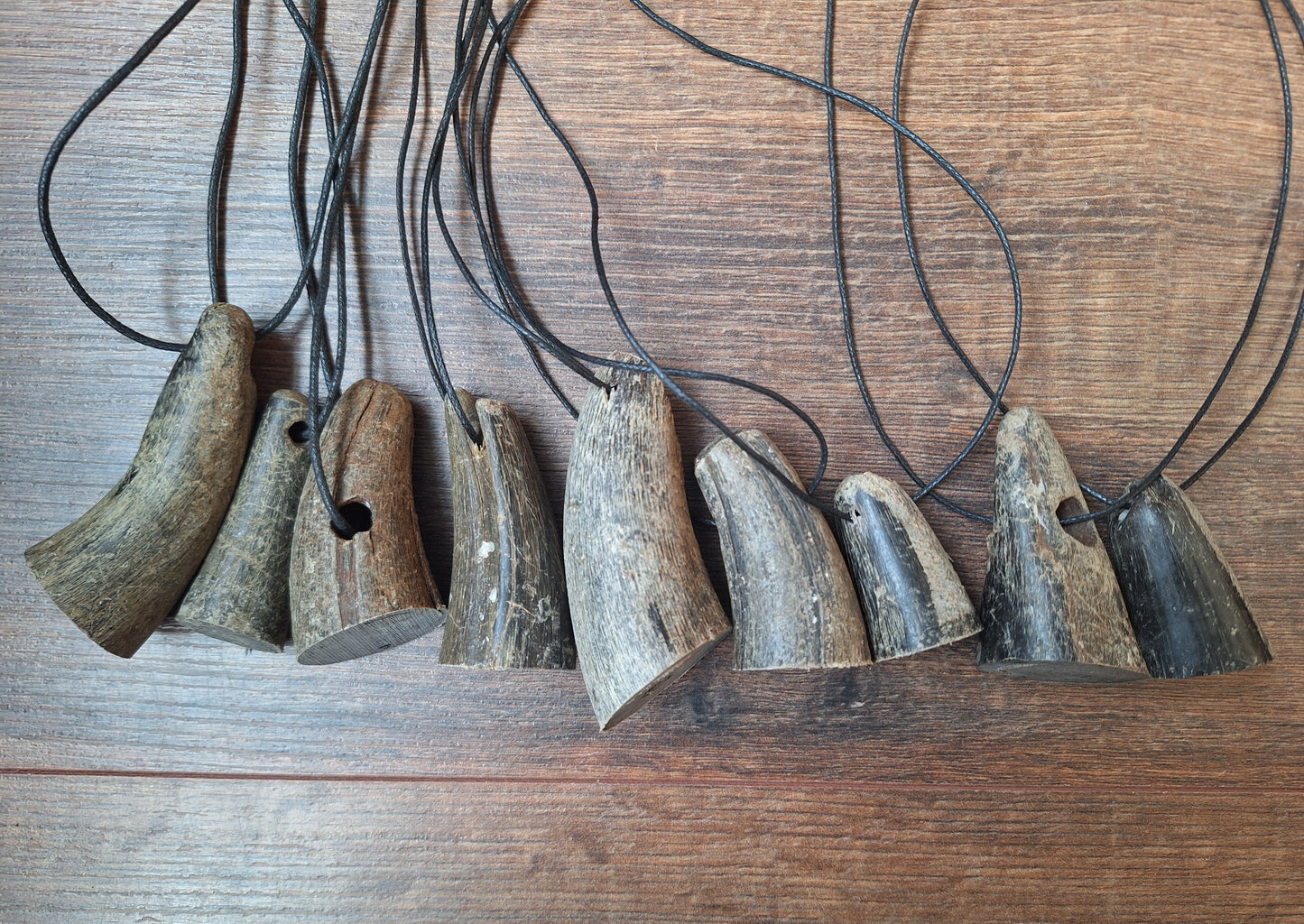 Cow horn pendants