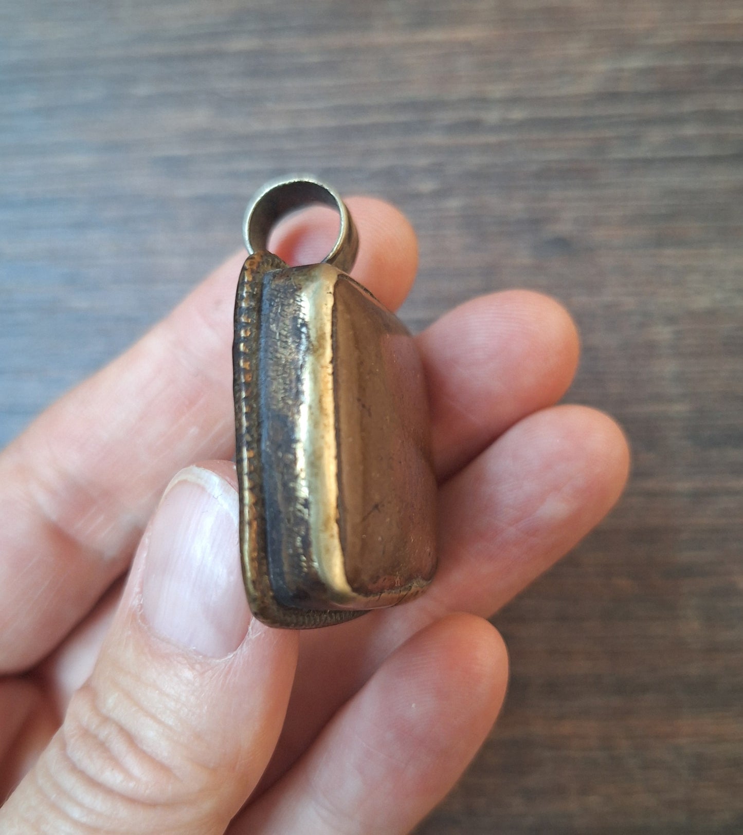 Vintage Tibetan silver and stone pendant