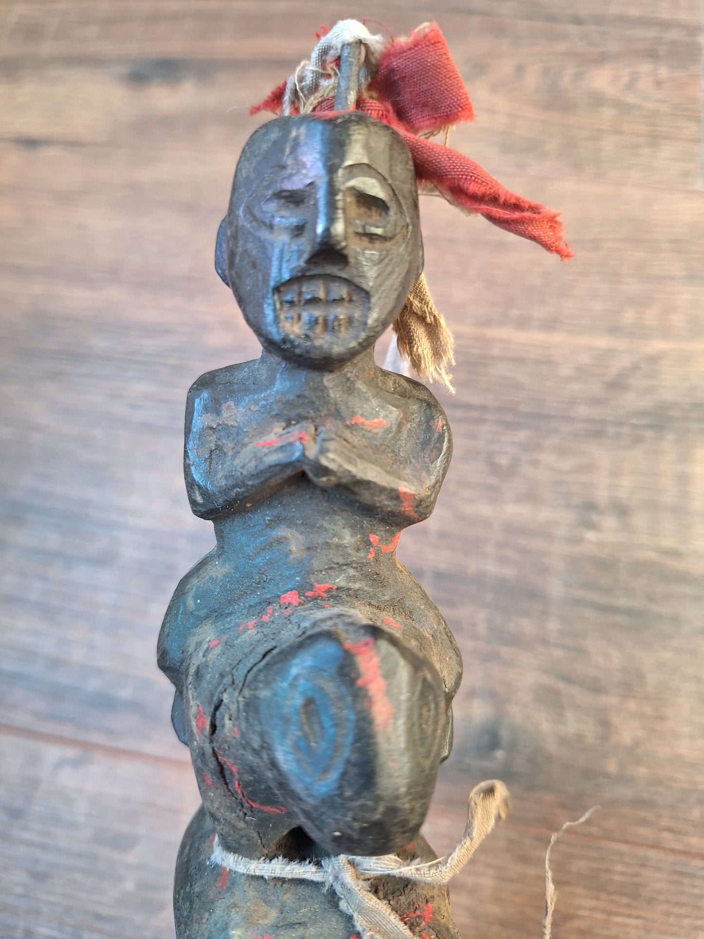 Antique wooden phurba #56