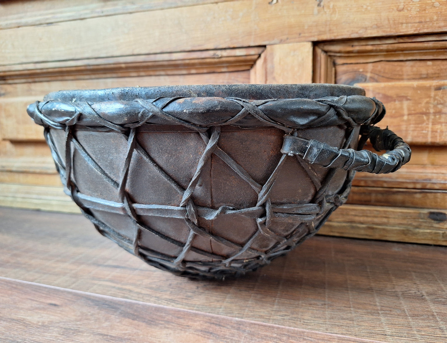 Old African traditional coptic church drum