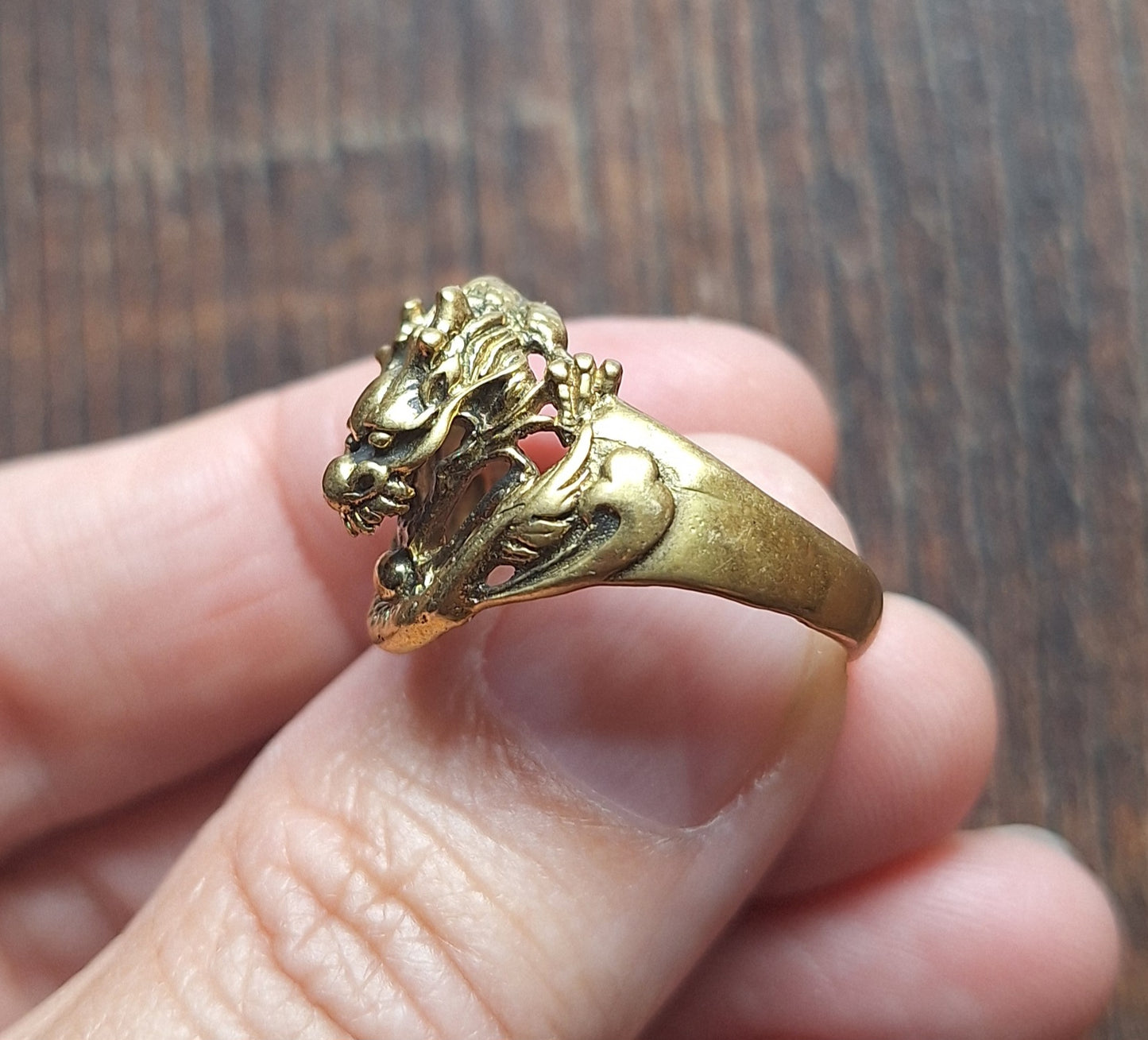 Brass ring Dragon