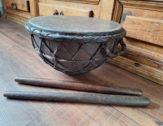 Old African traditional coptic church drum