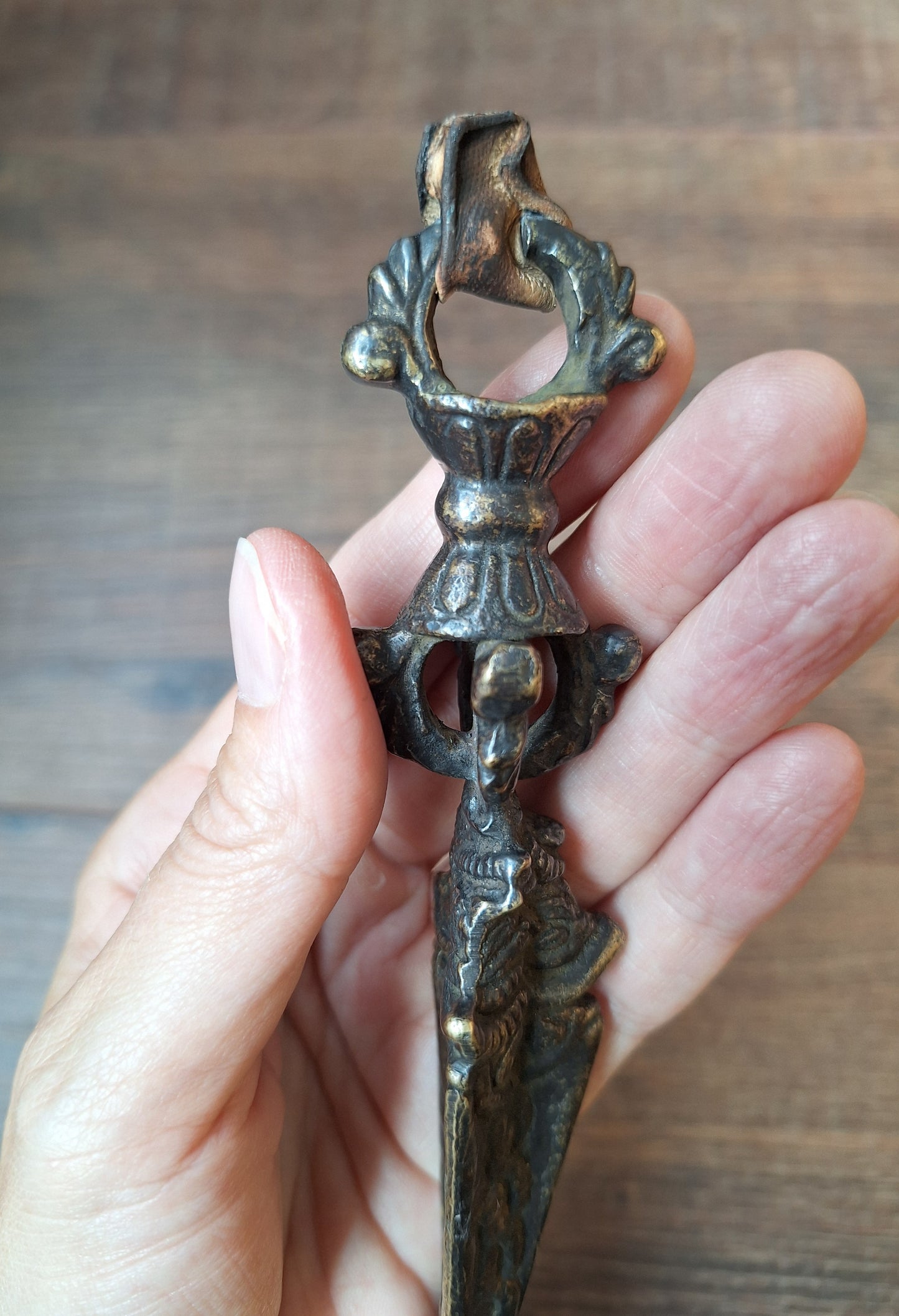 Antique bronze phurba #12