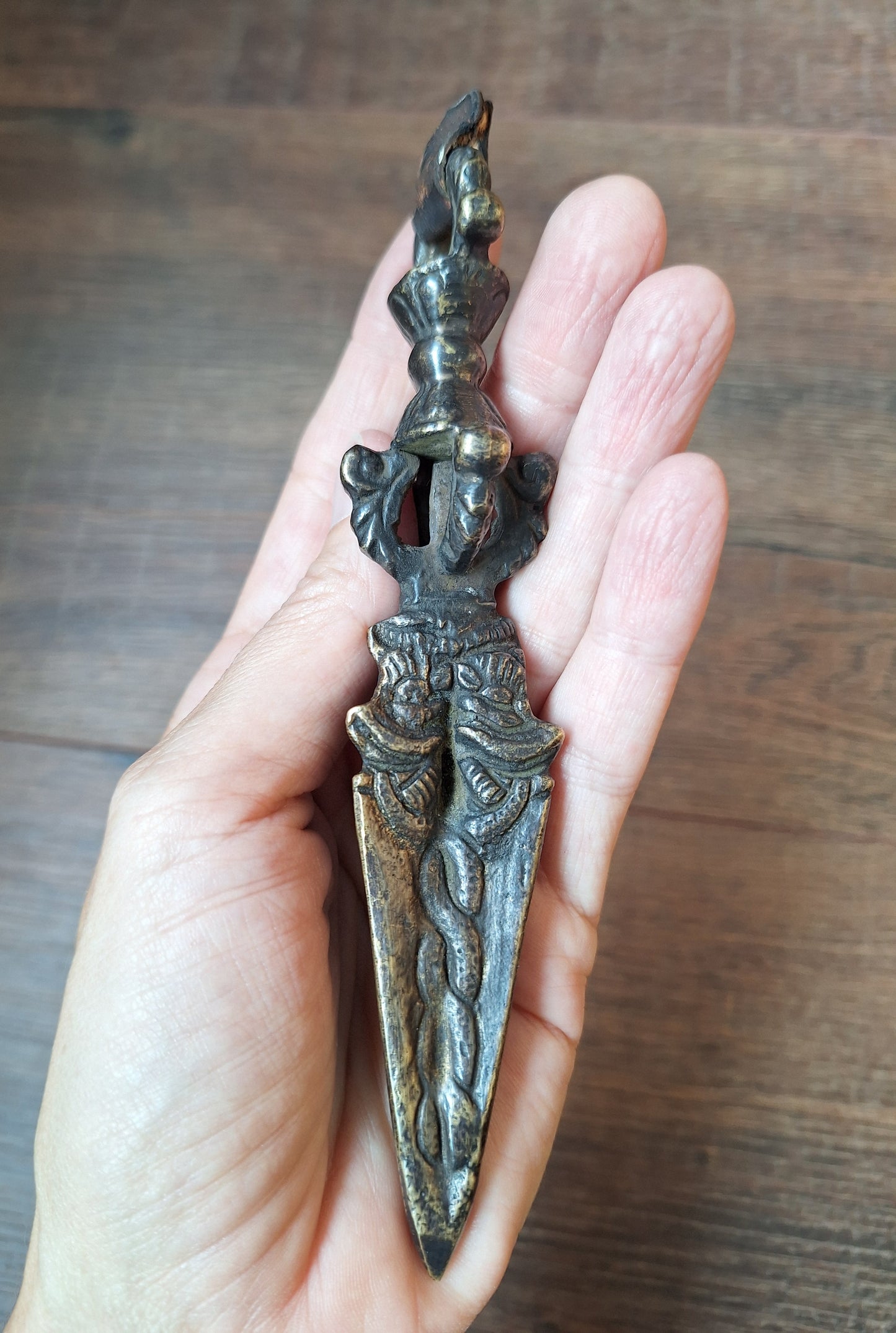 Antique bronze phurba #12