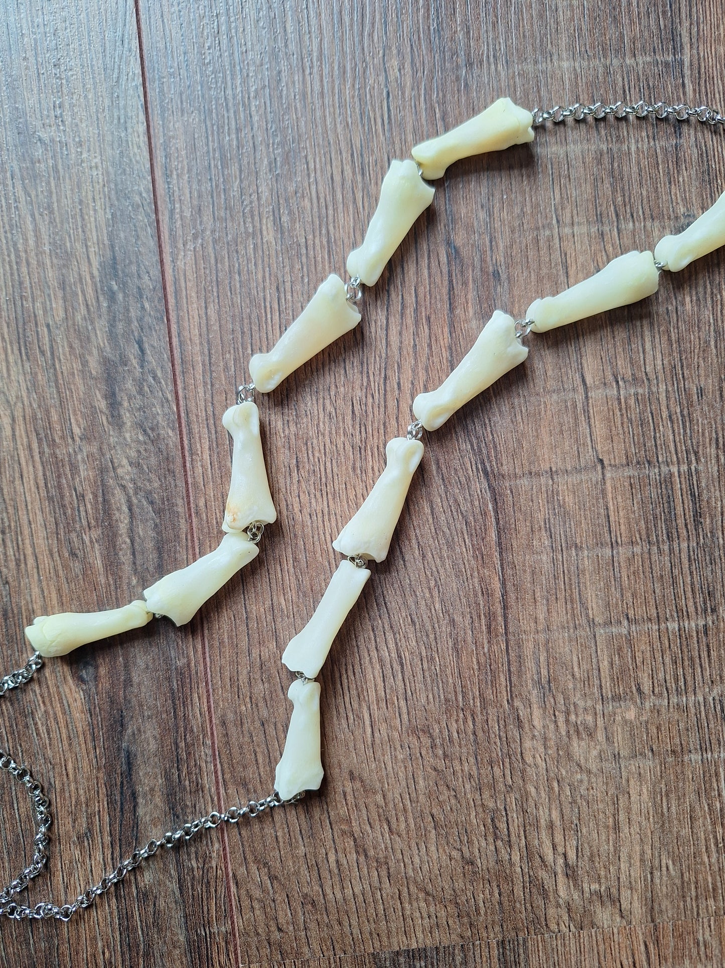 Roe deer foot bones amulet necklace