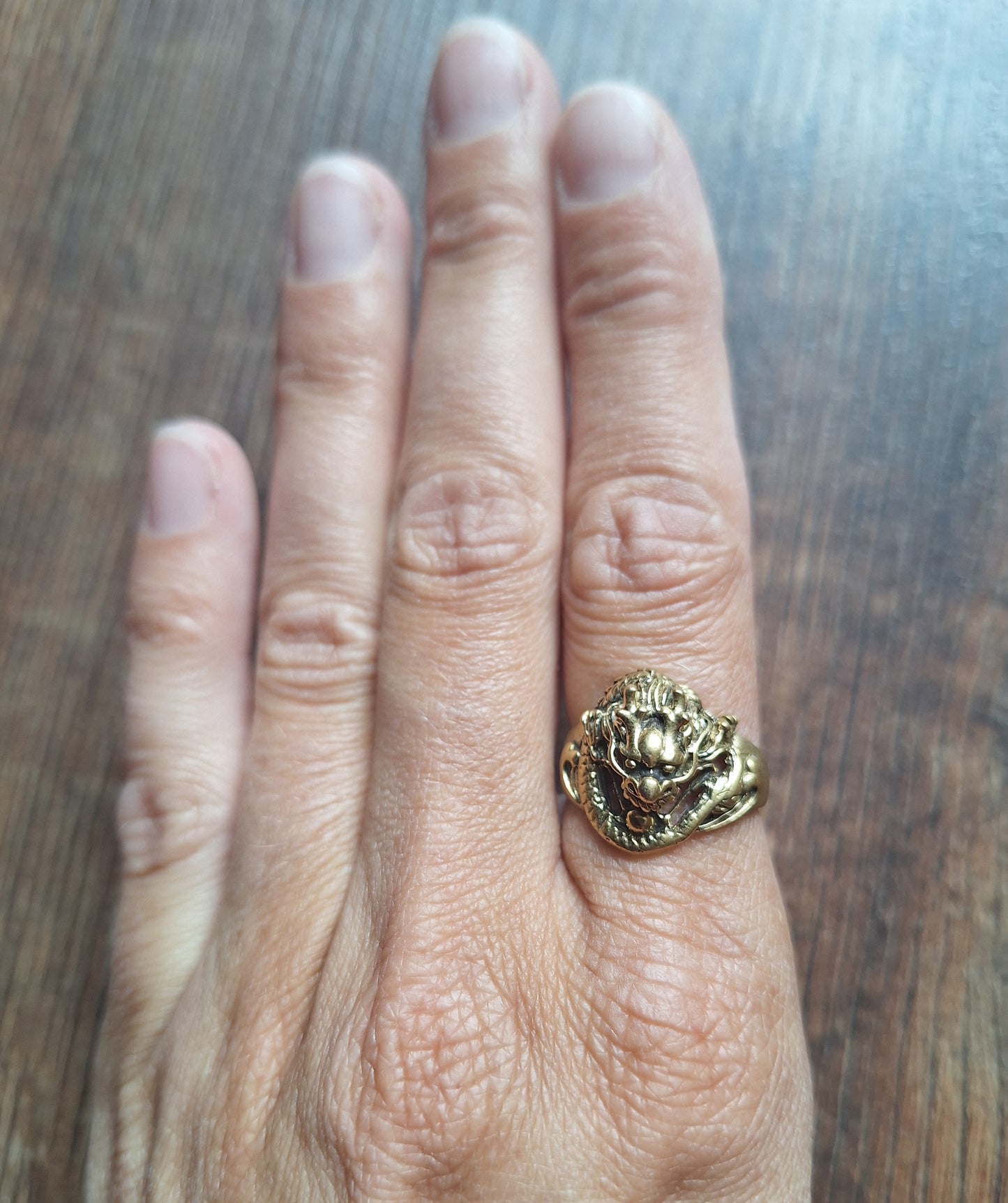 Brass ring Dragon