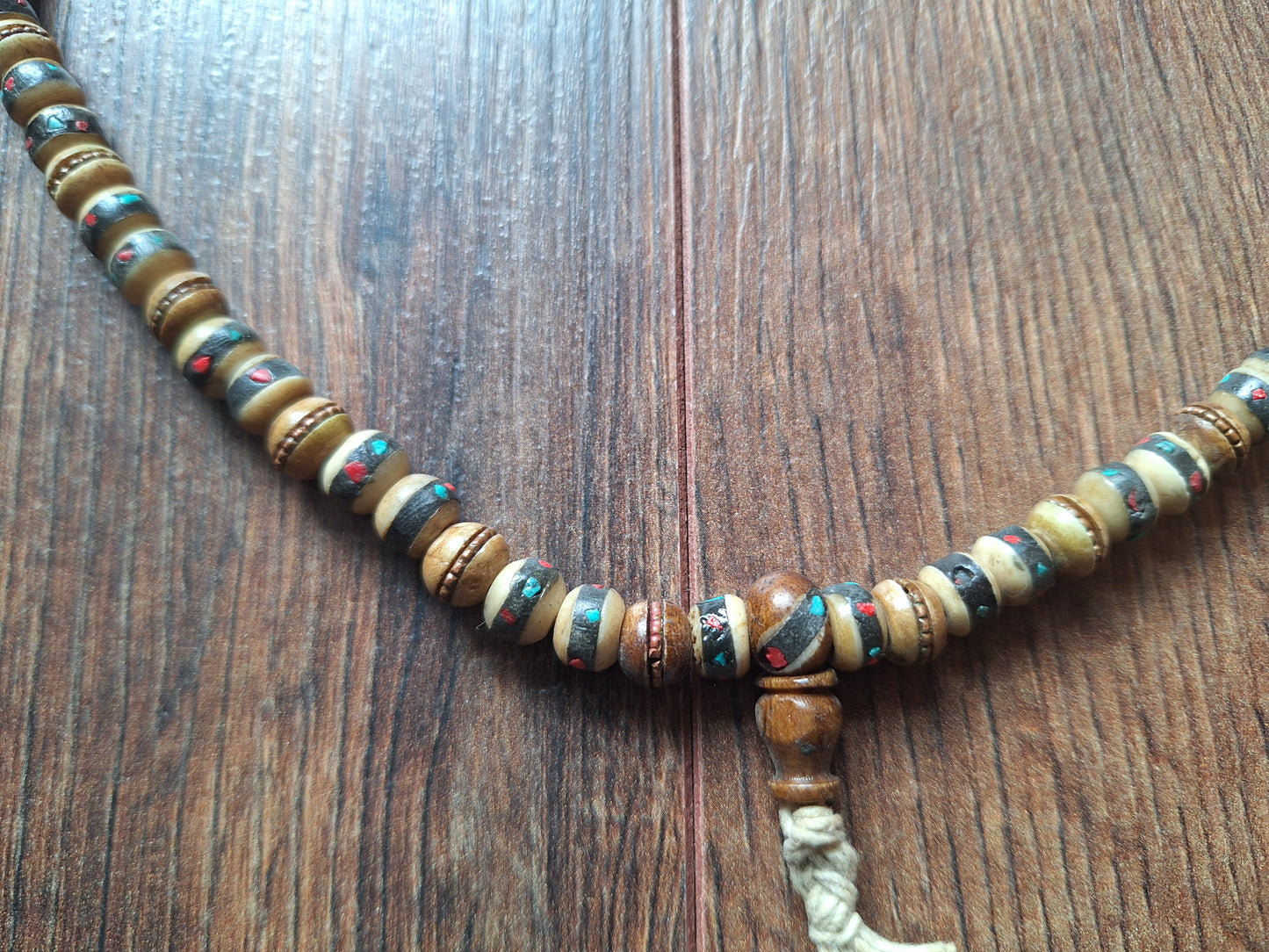 Vintage Tibetan yak bone mala