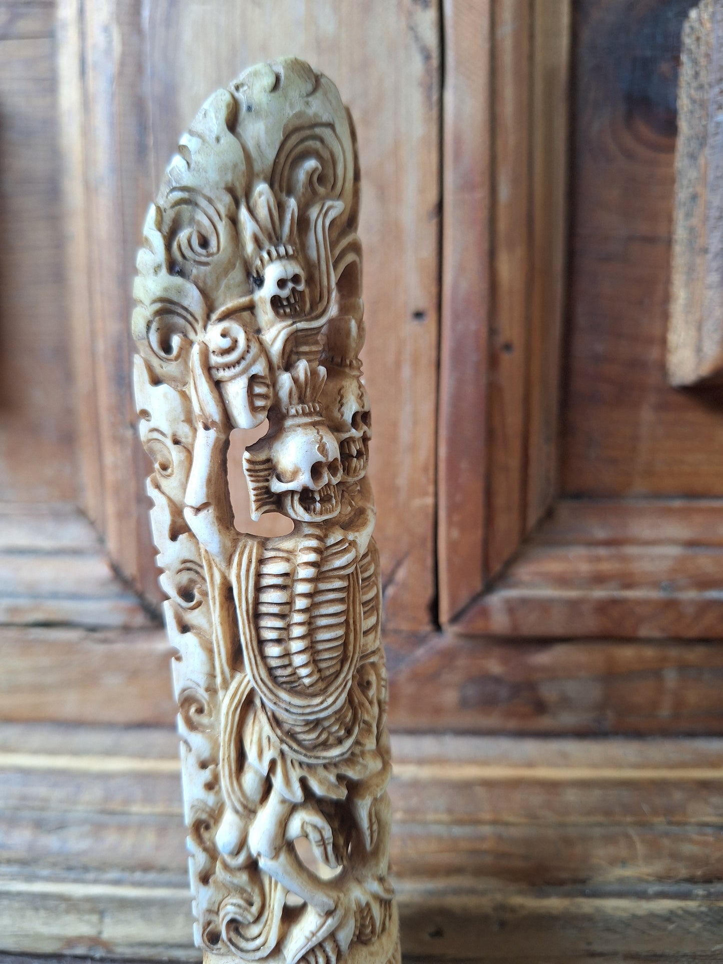 Bone carving Citipati