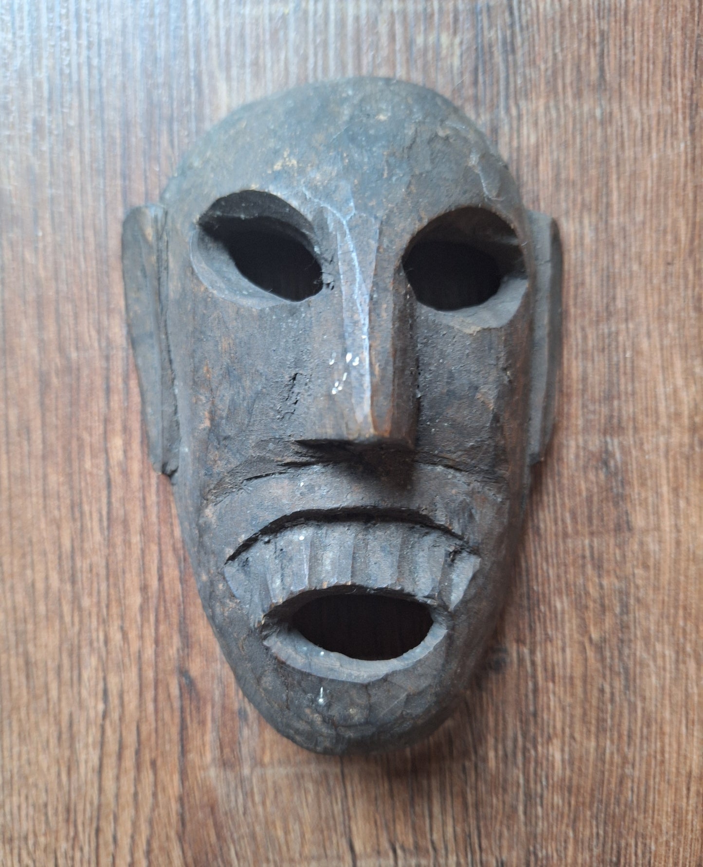 Vintage small wooden spirit masks