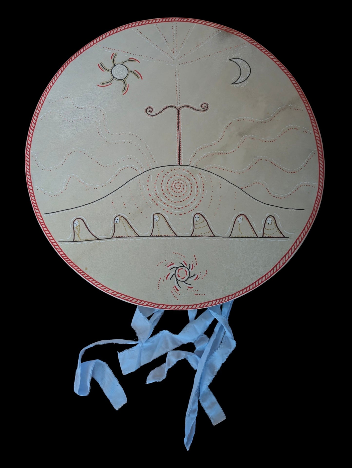 Shamanic Drum "Ancestors"(witte wieven)