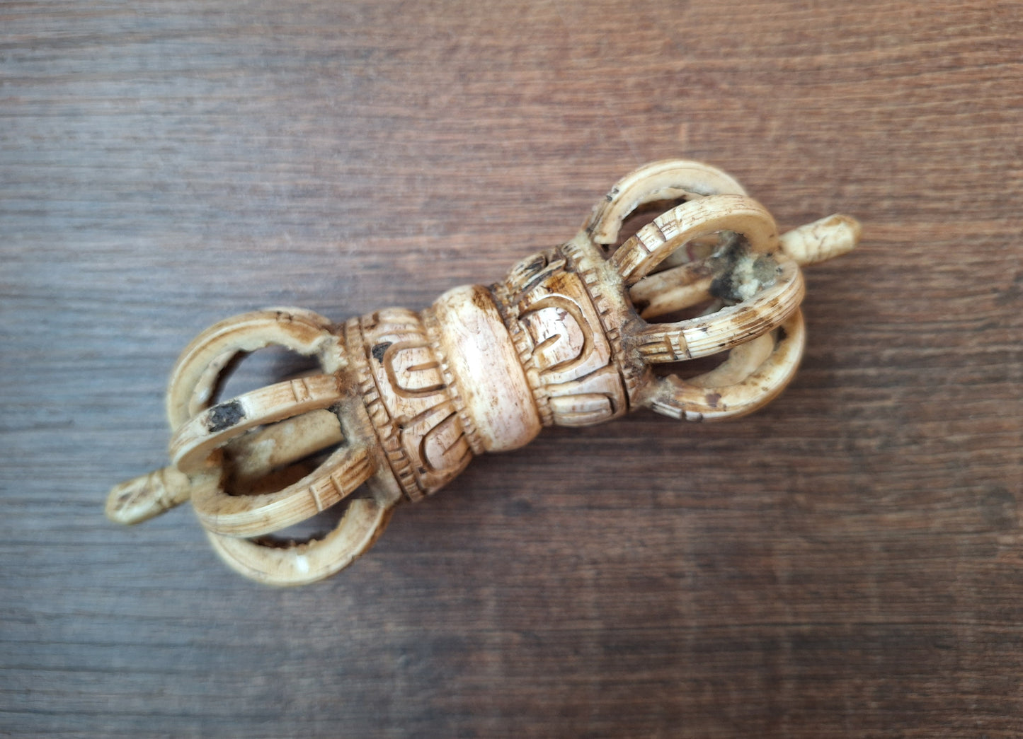 Vintage bone carved dorje