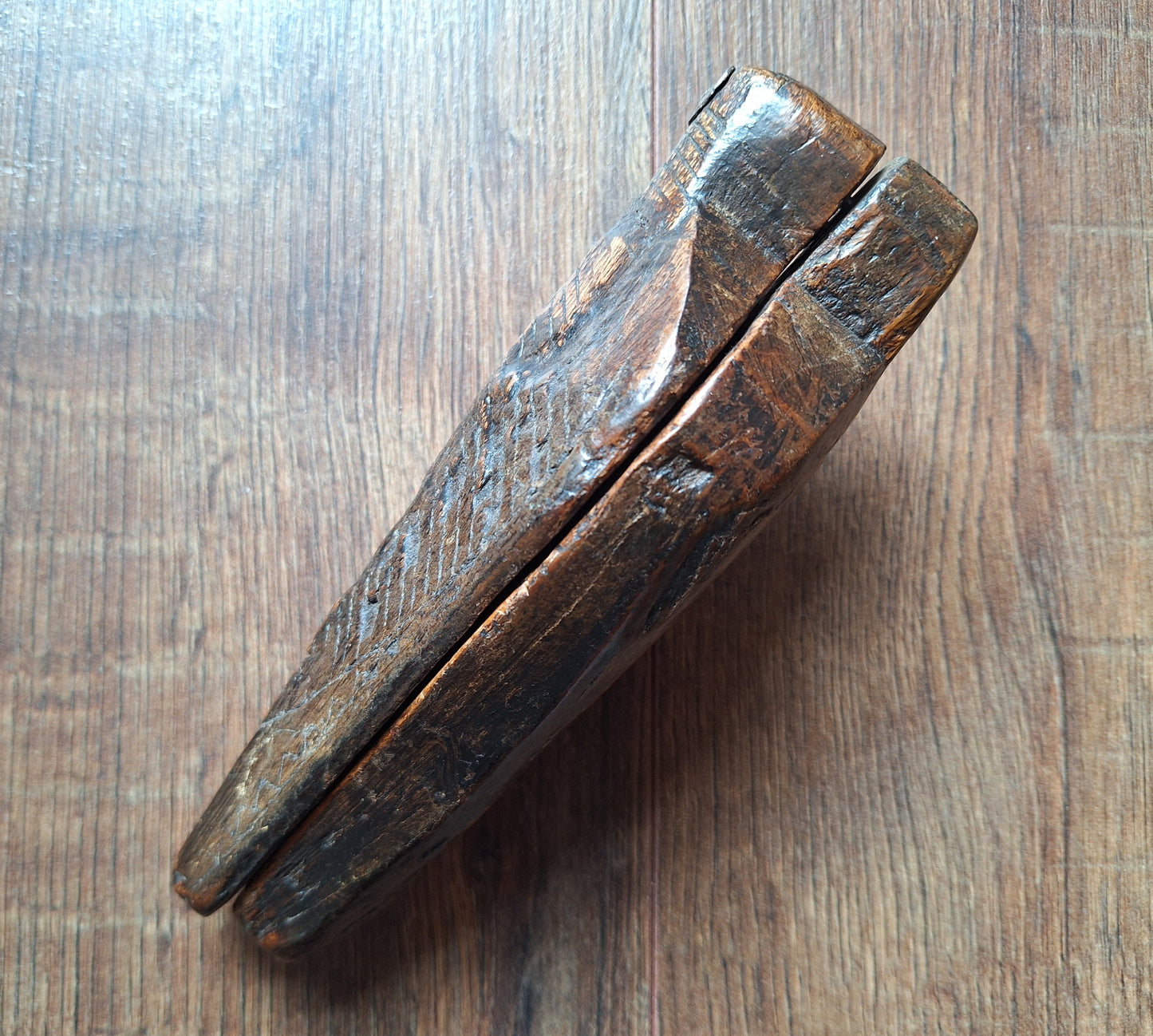 Antique Indian wooden tikka box
