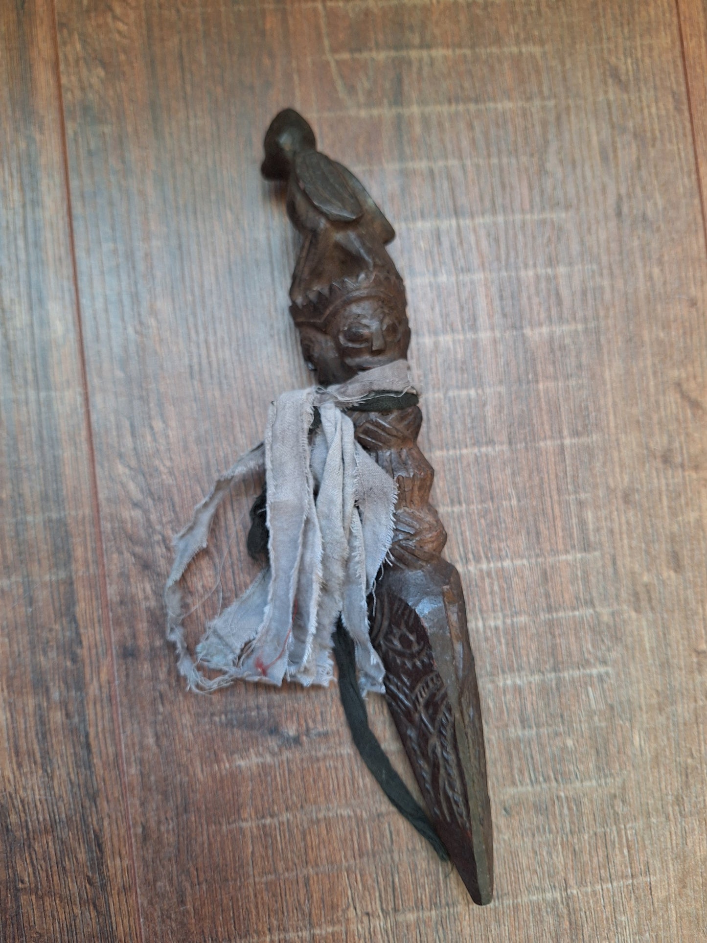 Antique wooden phurba #43