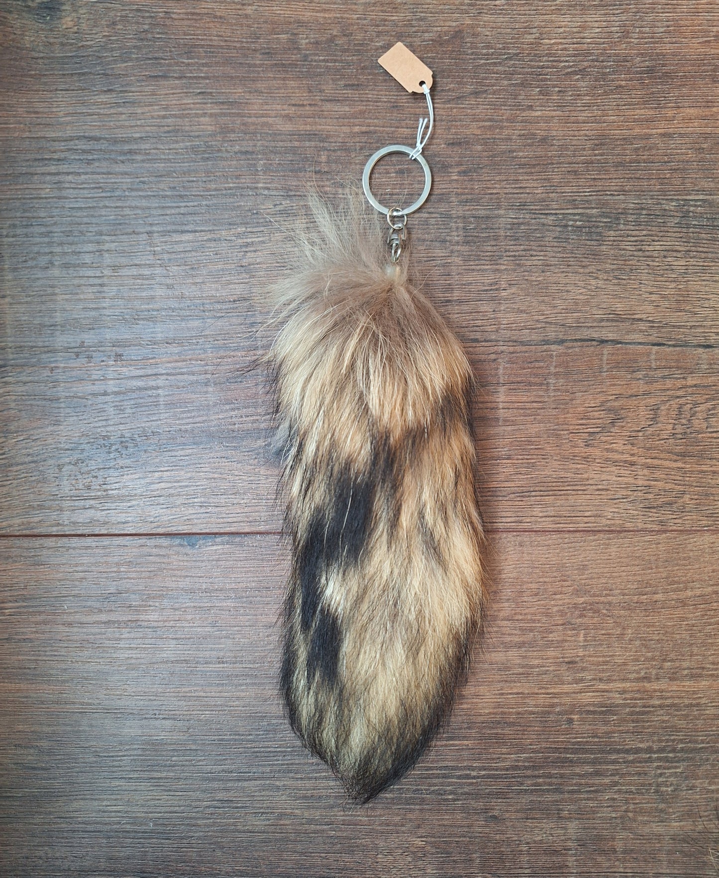 Fox tail tip keychains