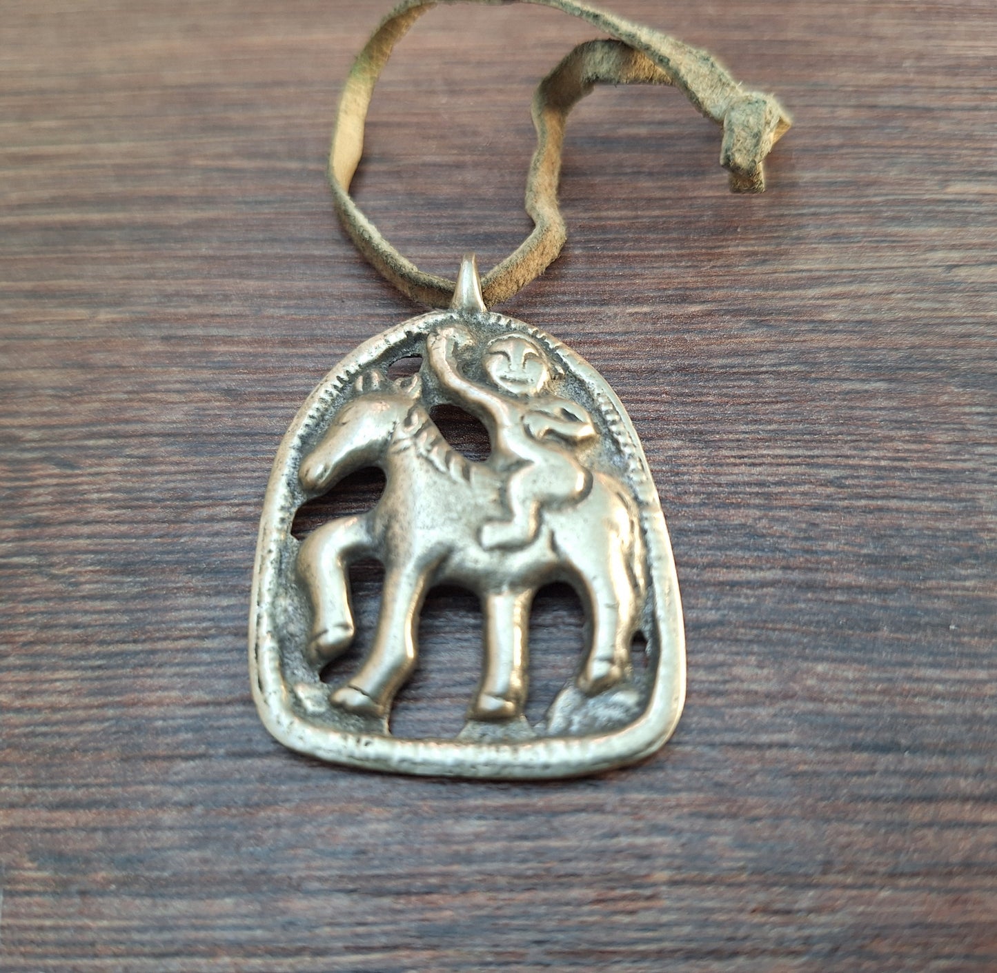 Old silver bronze thogchag pendant Palden Lhamo
