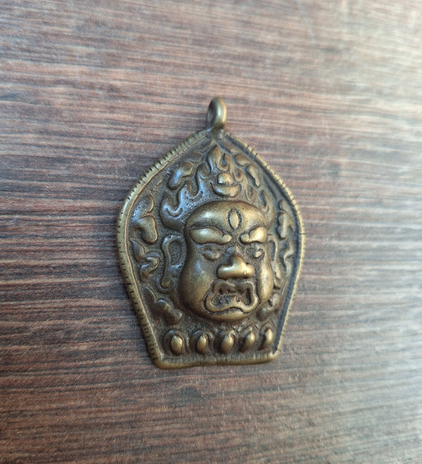 Old bronze Mahakala pendant
