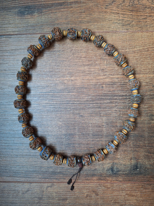 Vintage Nepalese rudraksha necklace