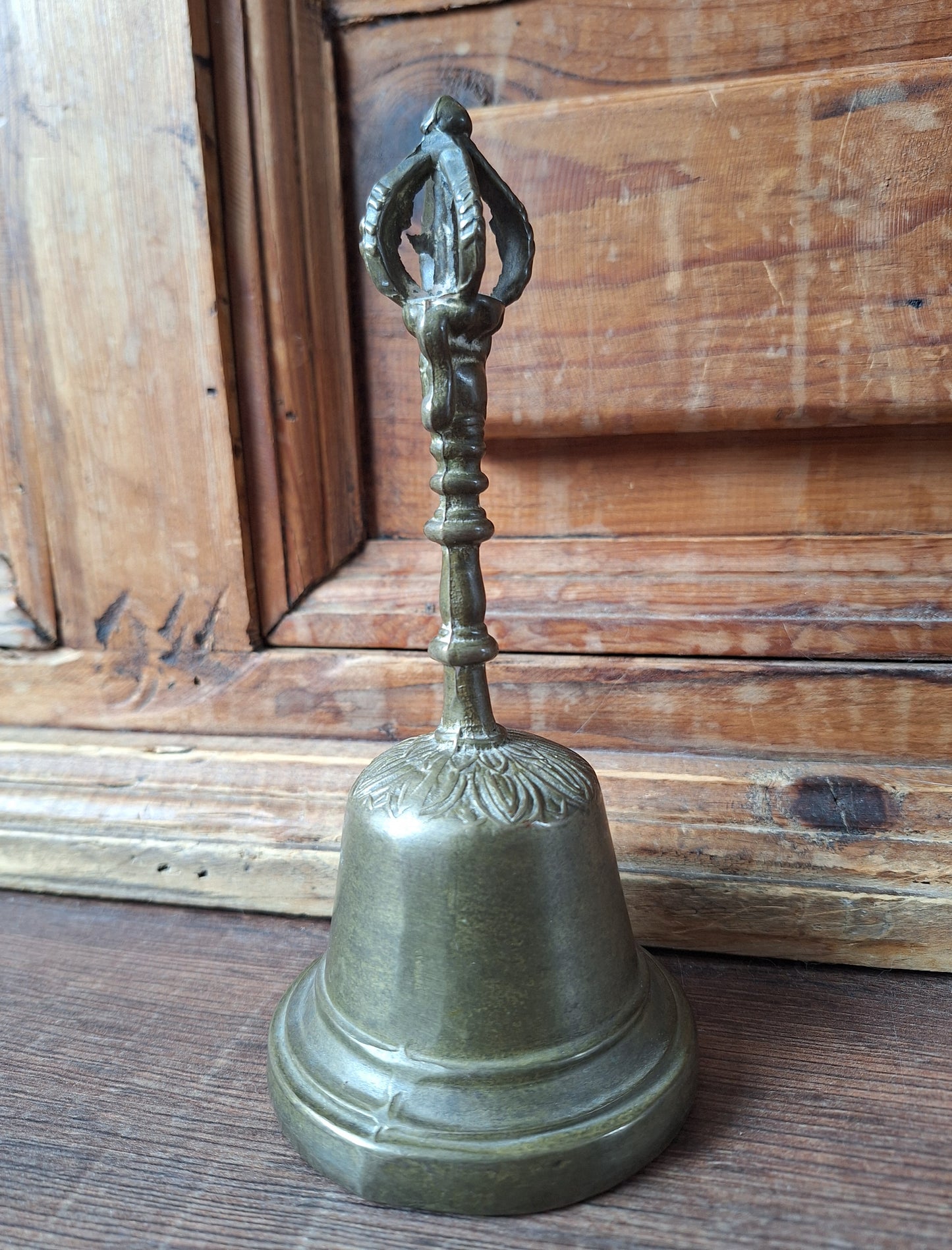 Vintage altar bell Tibetan Buddhist style #11, B-quality