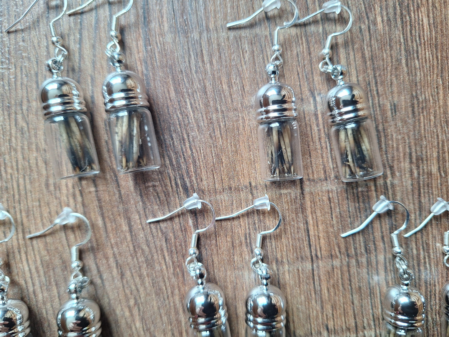 Hedgehog spikes amulet earrings