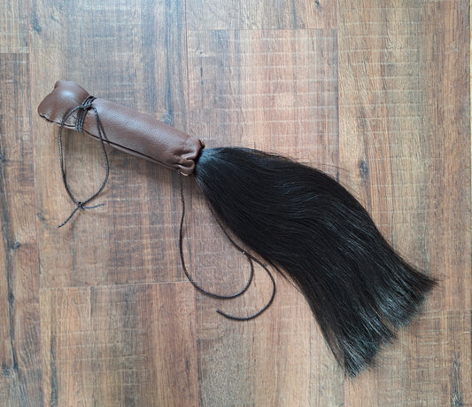 Horse tail shamanic whip