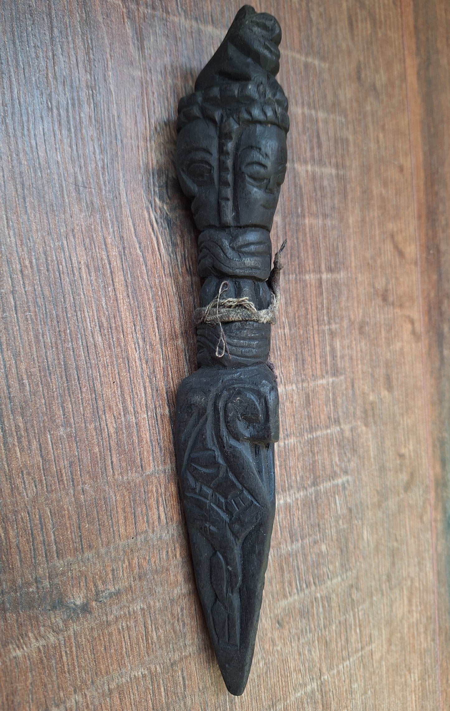 Antique wooden phurba #46