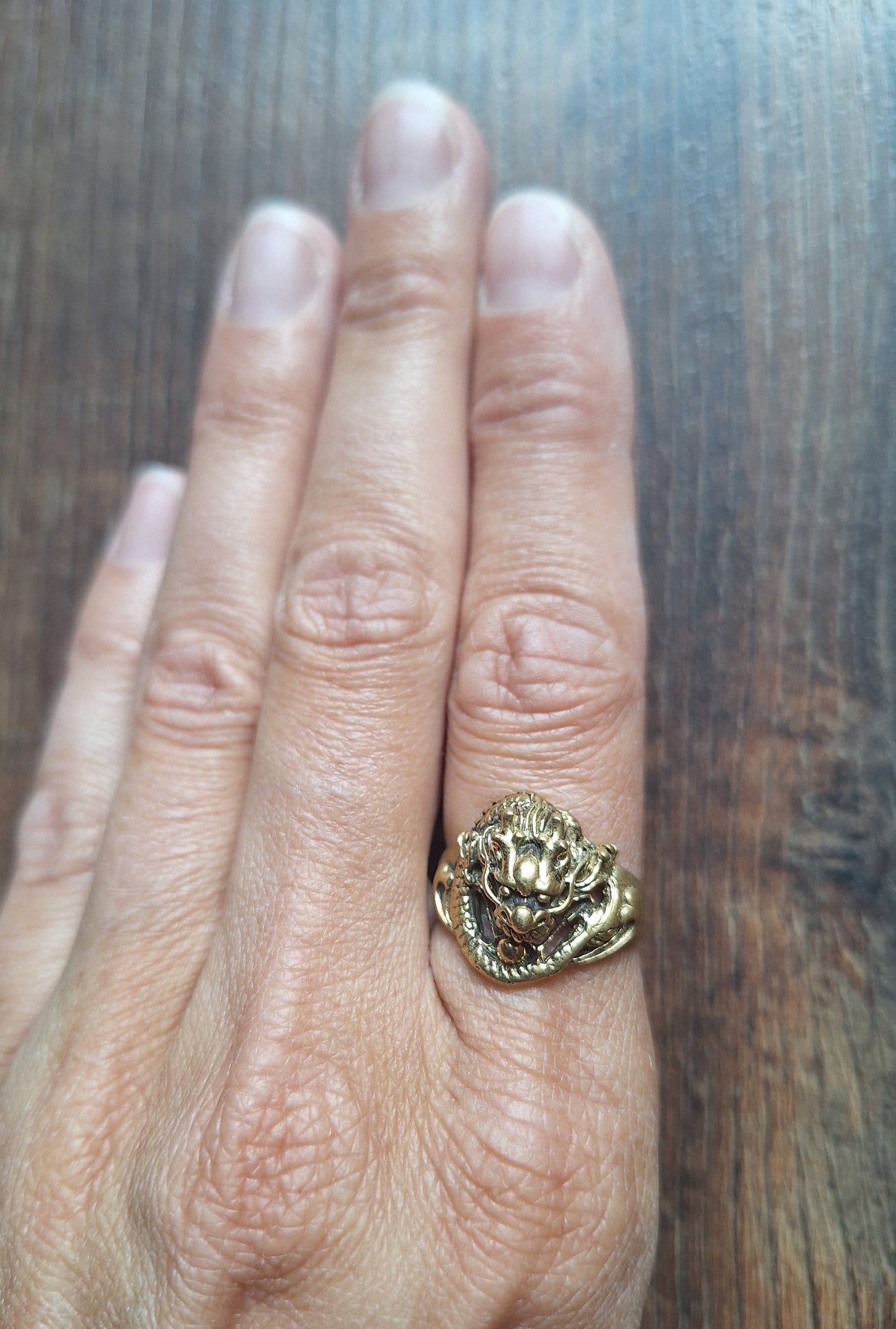 Brass ring Dragon