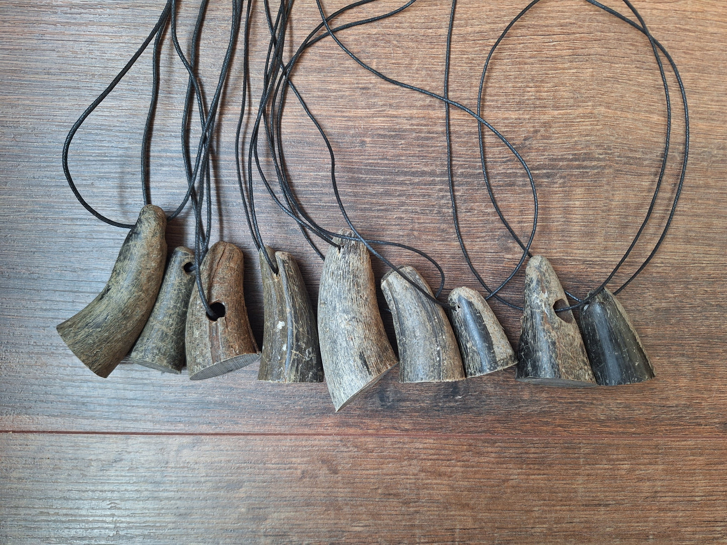 Cow horn pendants