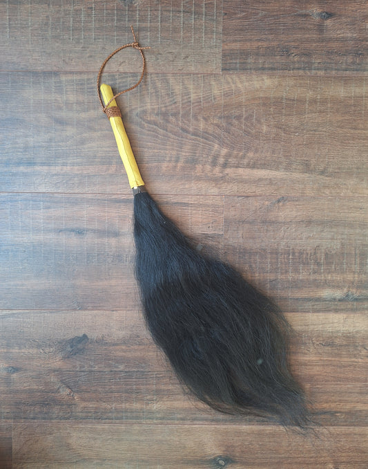 Yak tail shamanic whip