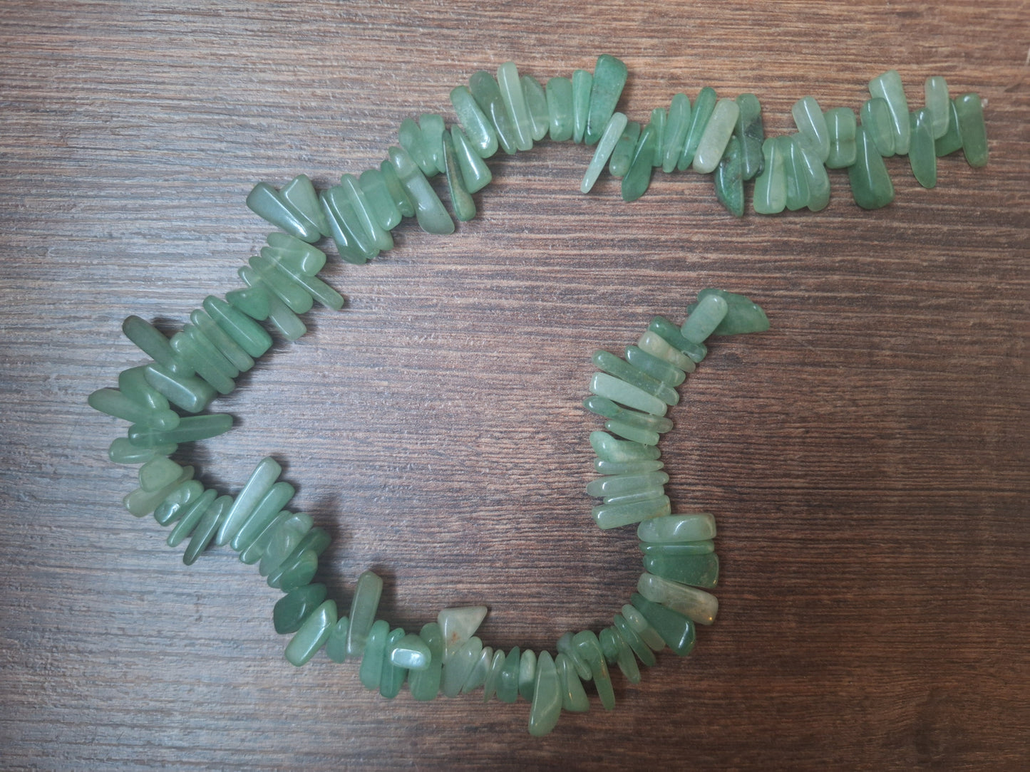 Vintage aventurine bead strand