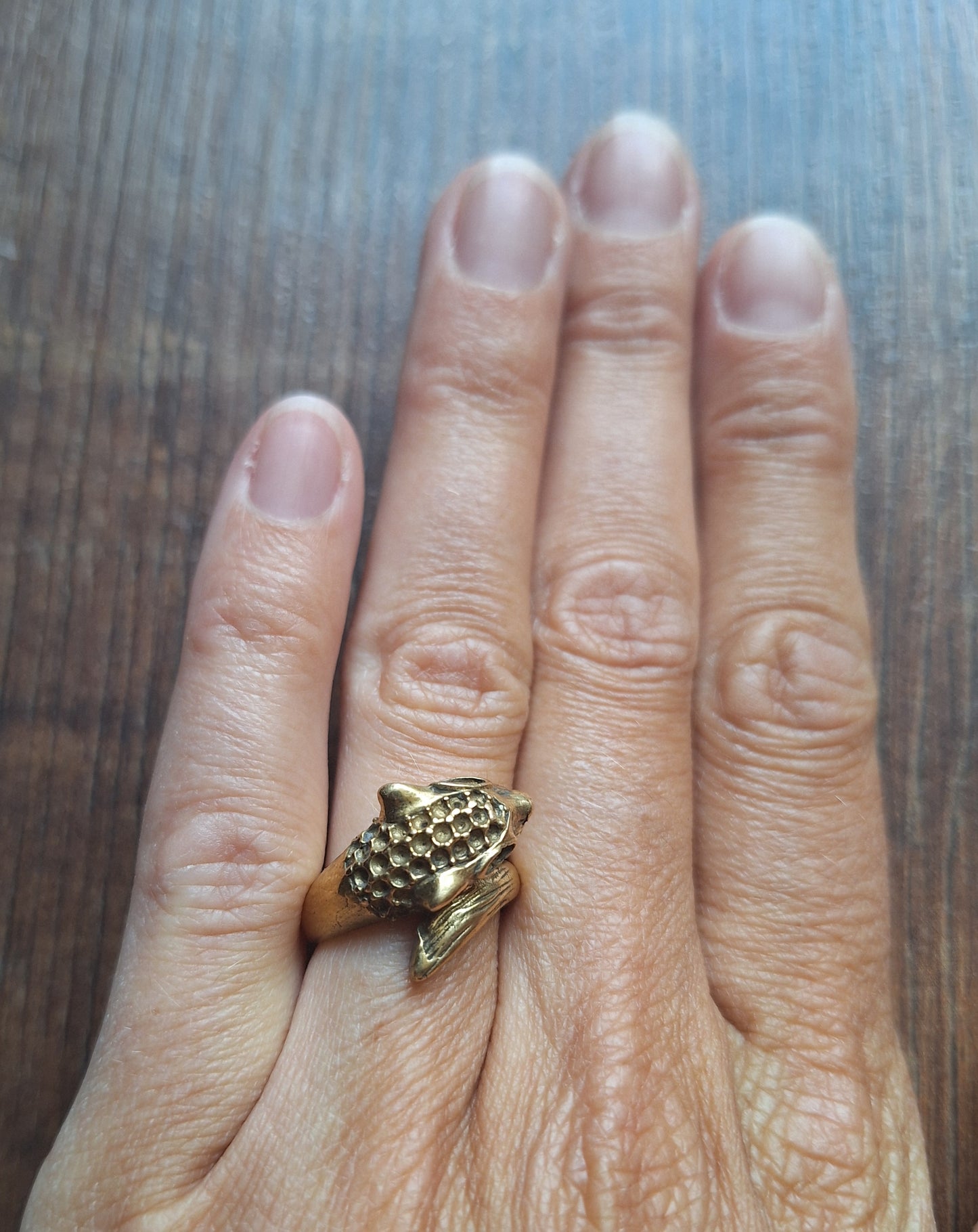 Brass ring Leopard