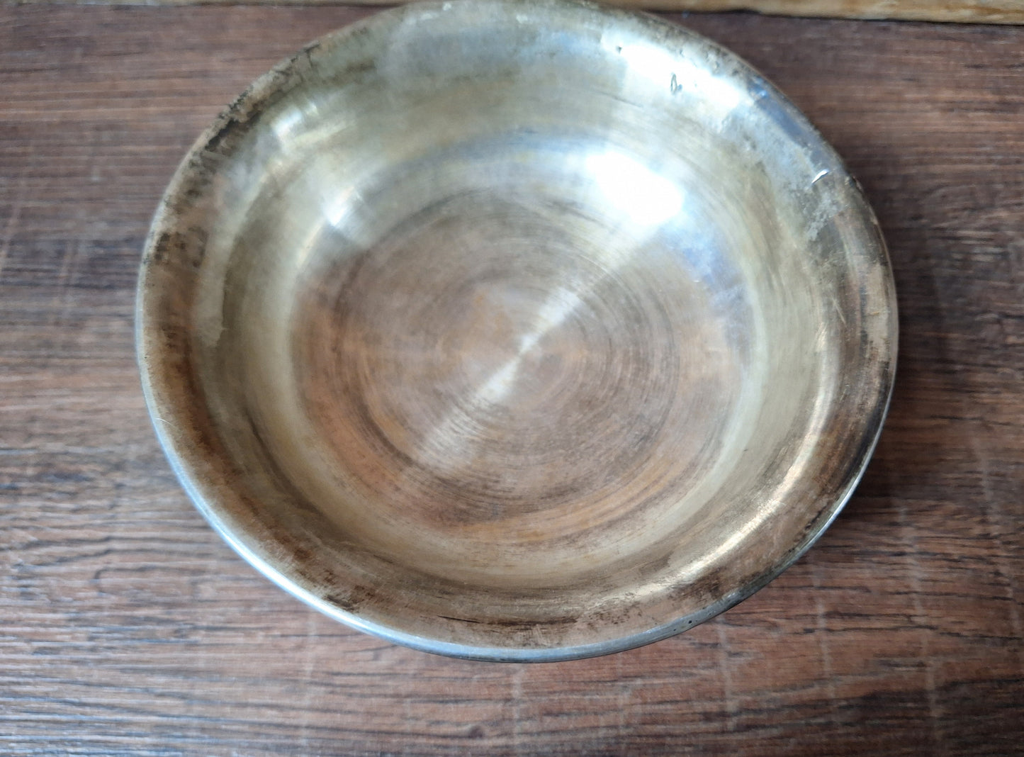 Vintage Mongolian silver offering bowl
