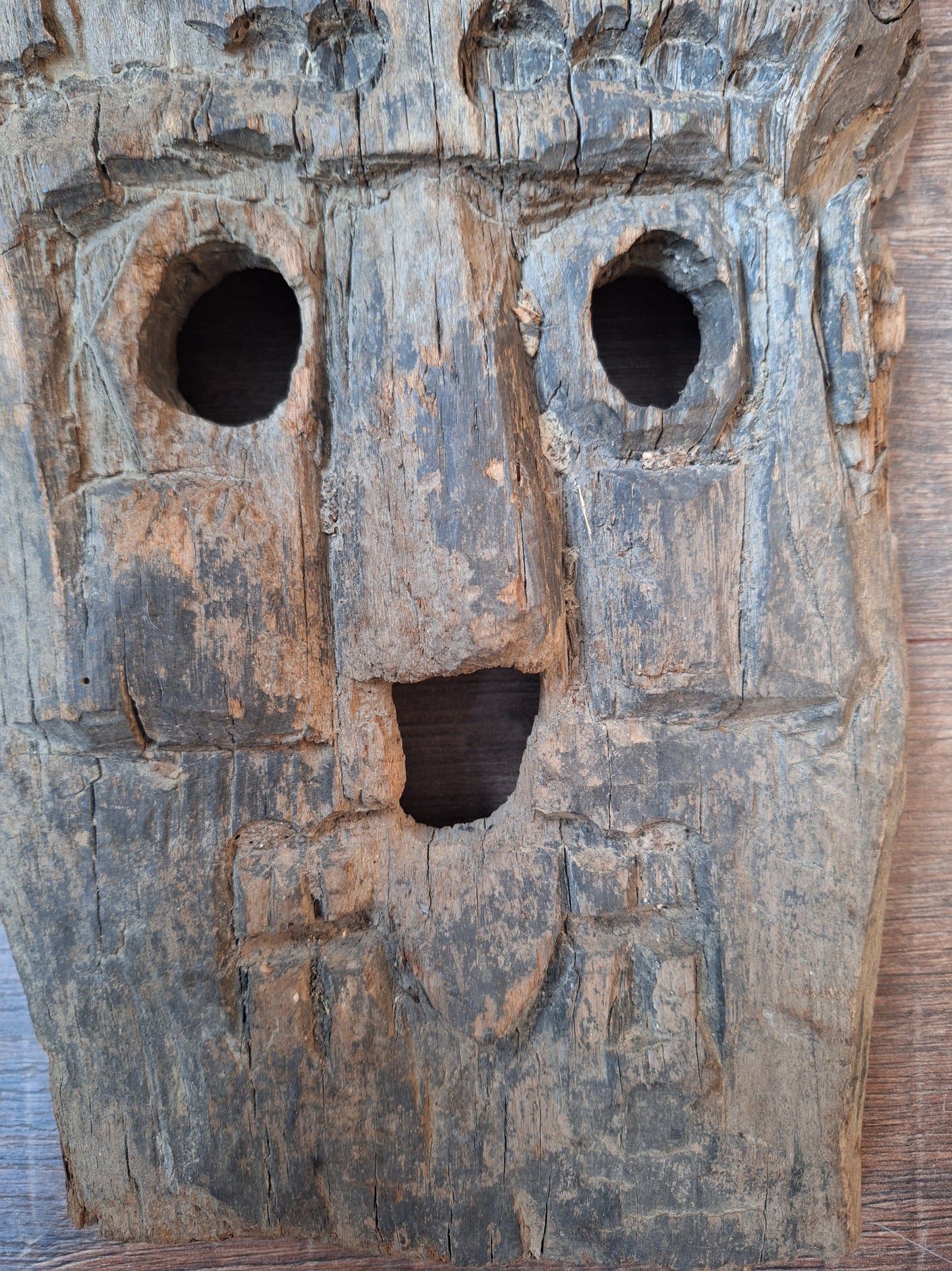 Antique Nepalese wooden mask