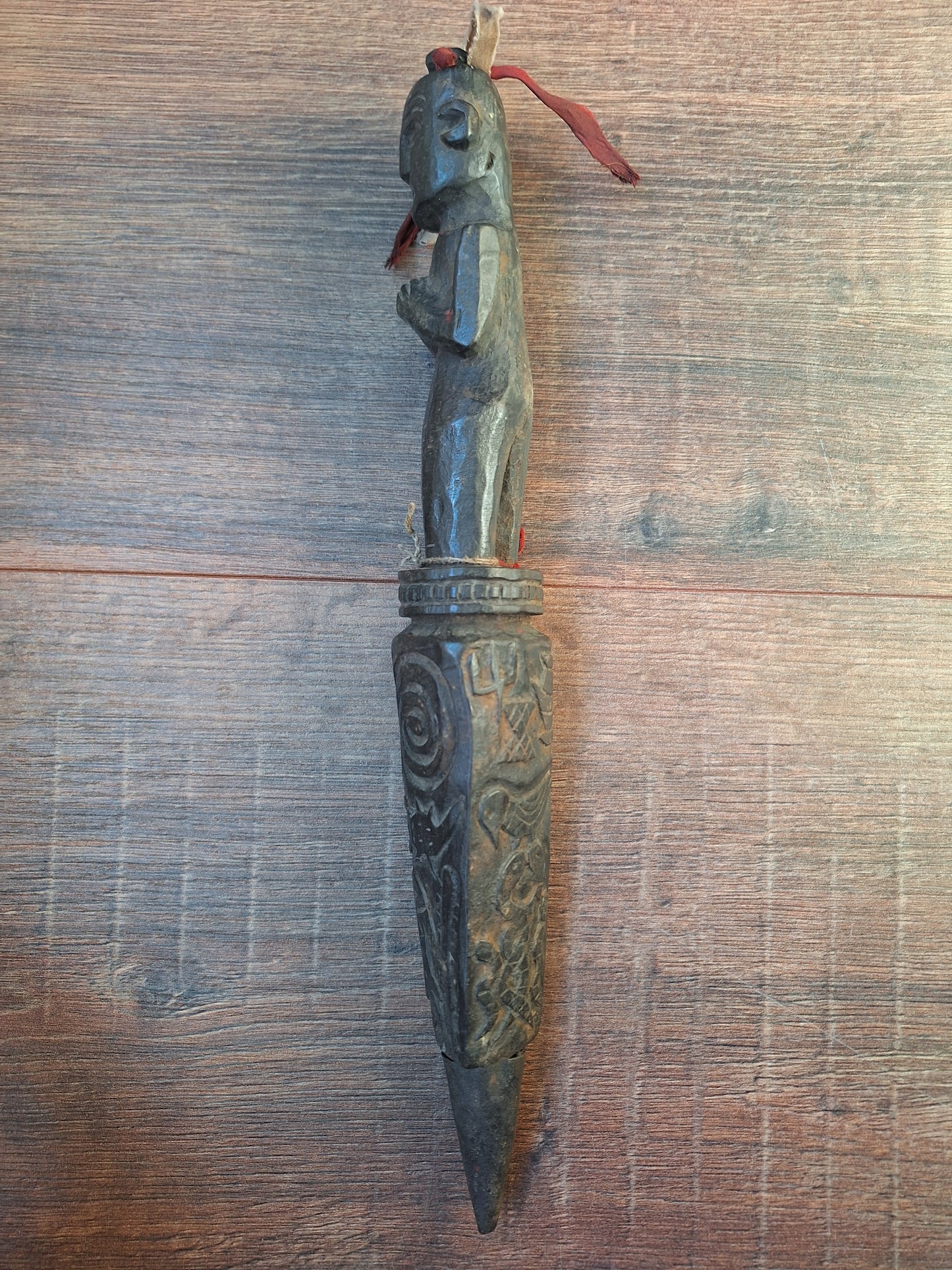 Antique wooden phurba #54