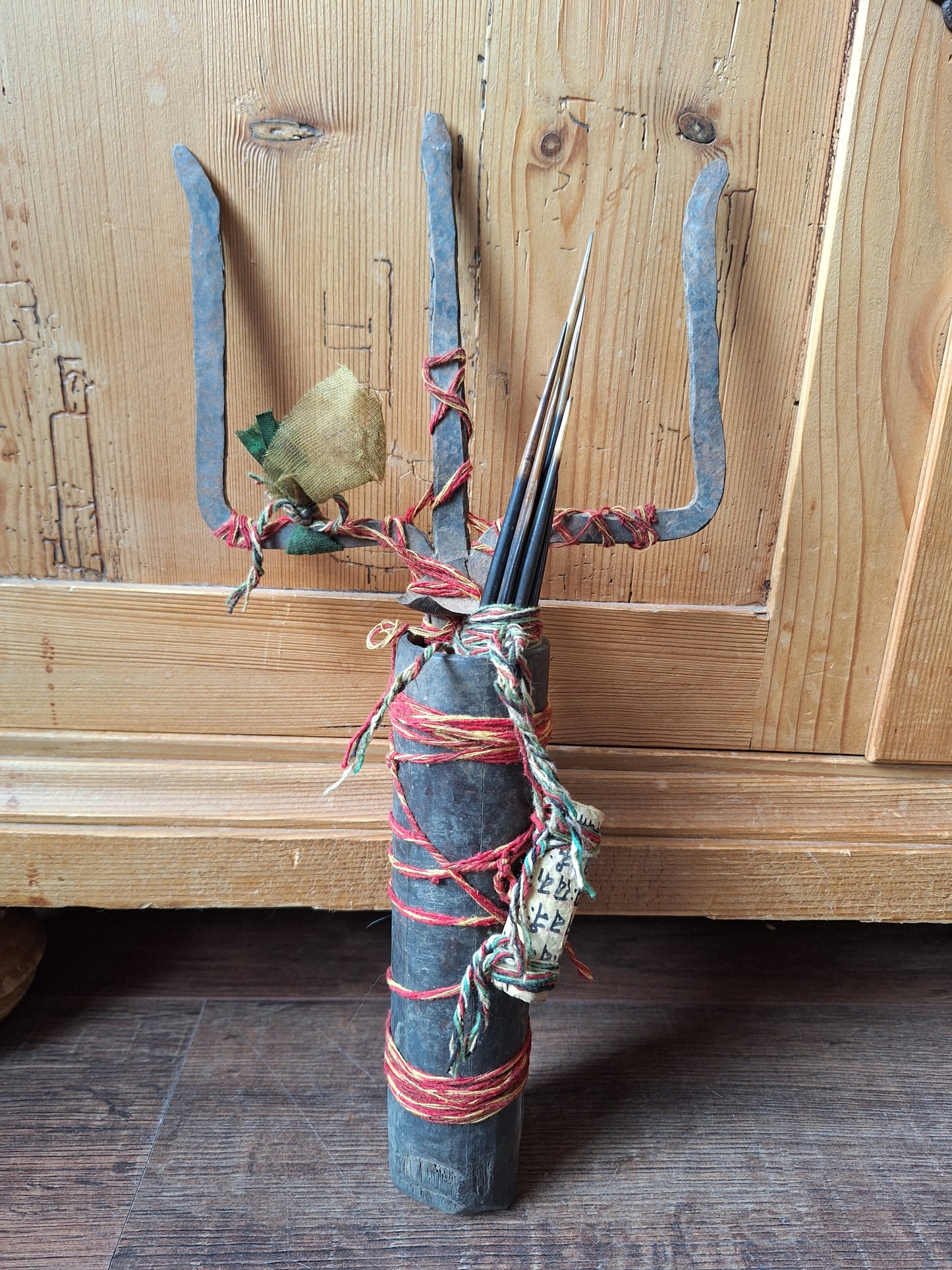 Old Nepalese shamanic trident set #1
