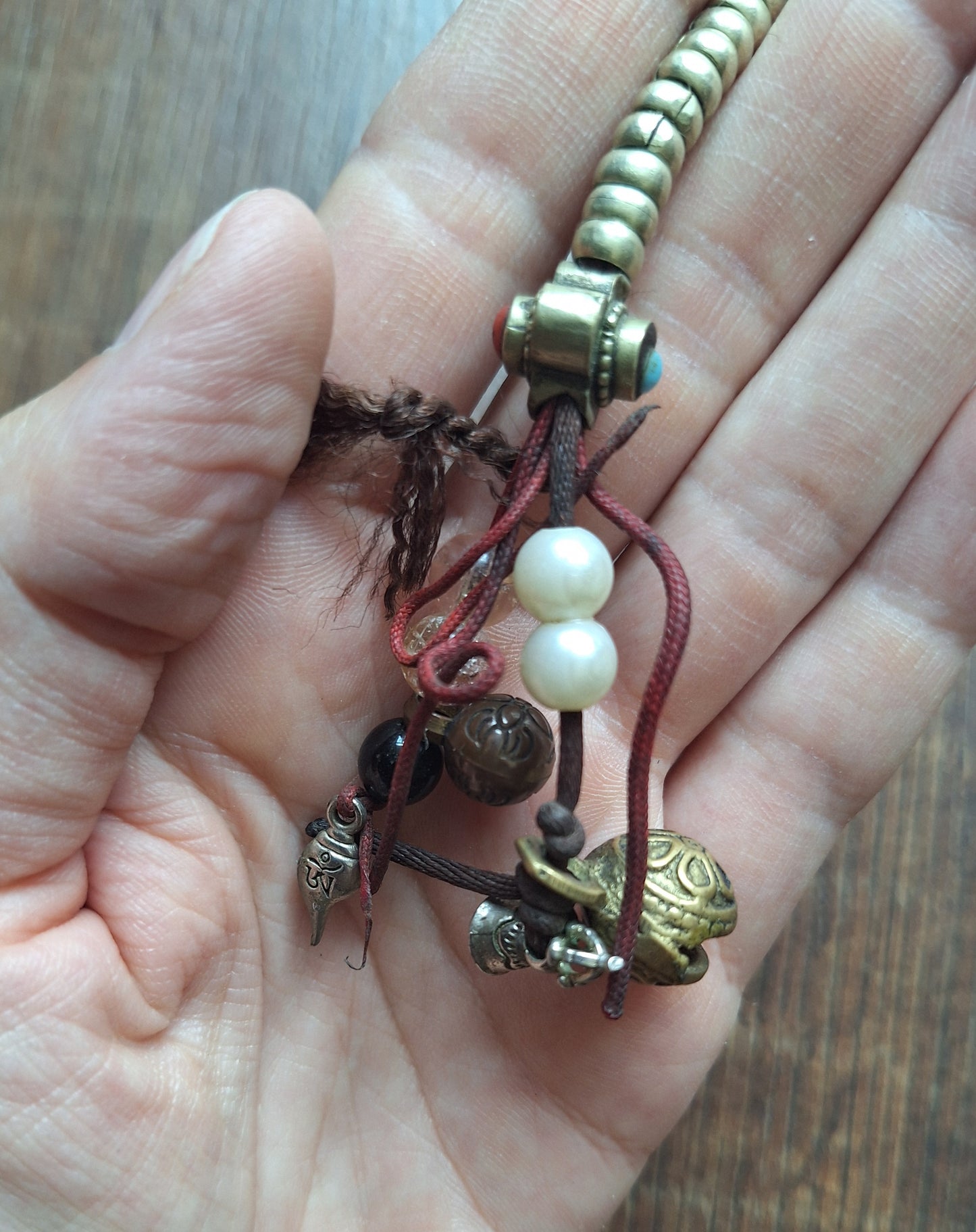 Vintage mala counters, crafting set