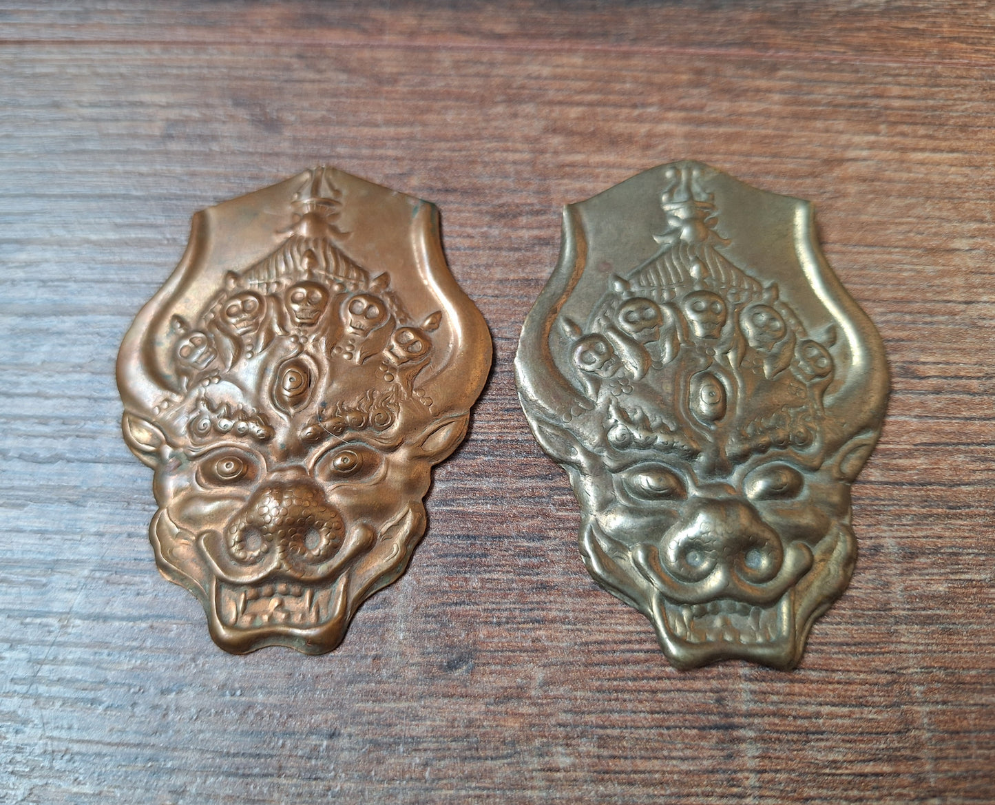 Copper Erlik Khan pendant