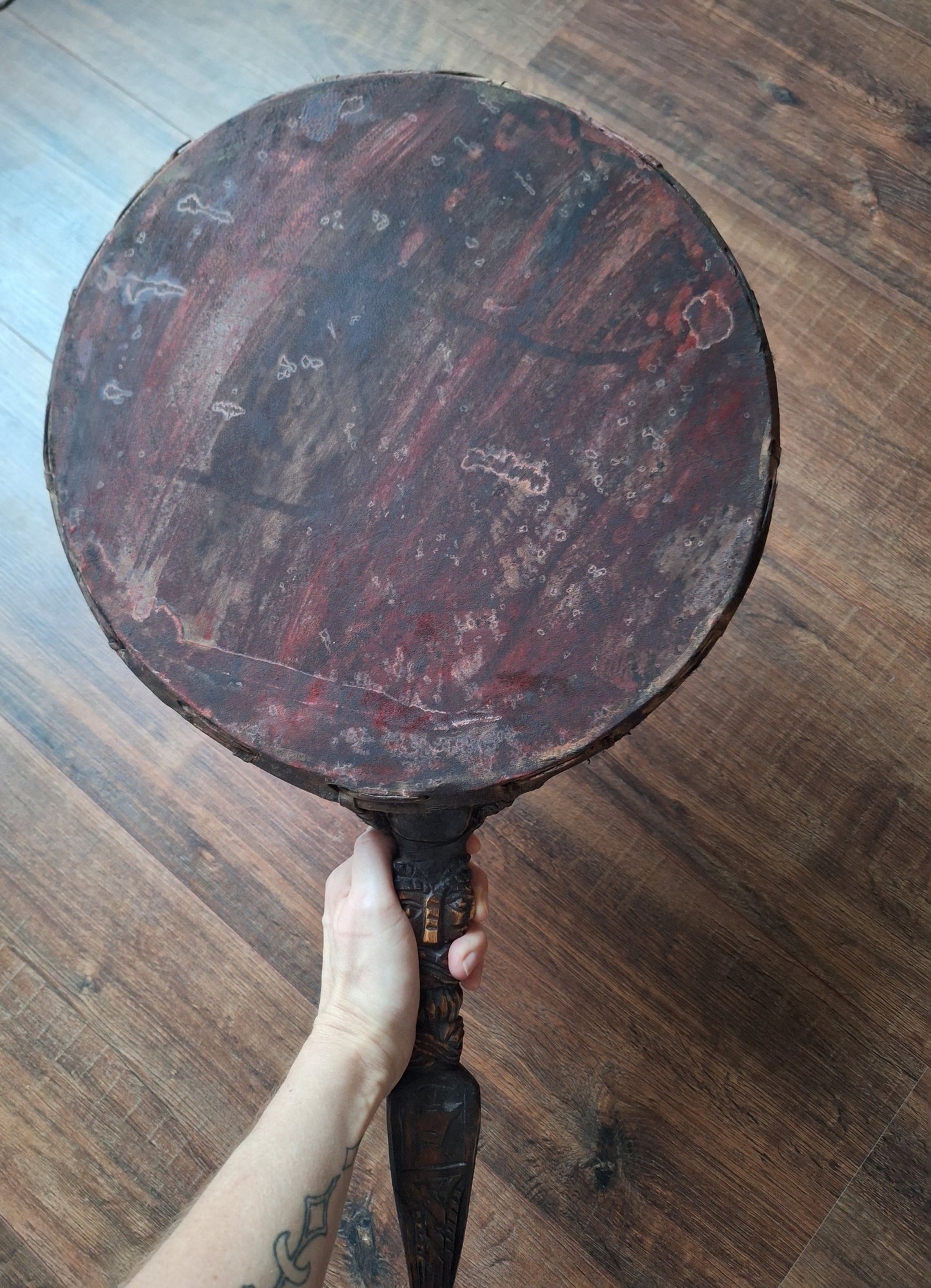 Old Nepalese dhyangro drum #13