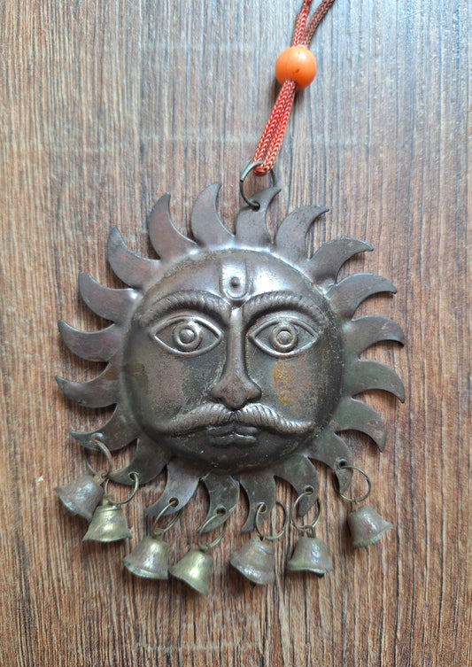 Vintage red copper pendant Surya #3