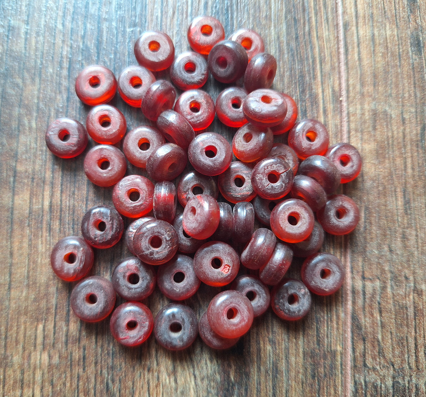 Vintage horn beads, set of 20