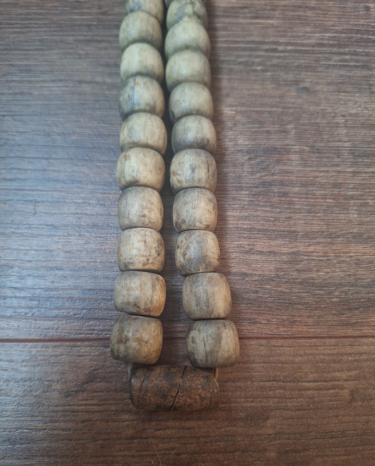 Old Nepalese bone bead necklace