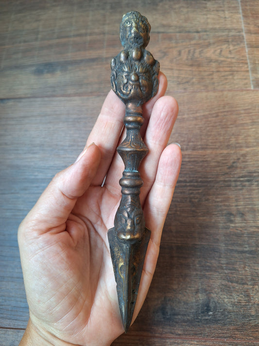 Antique bronze phurba #9