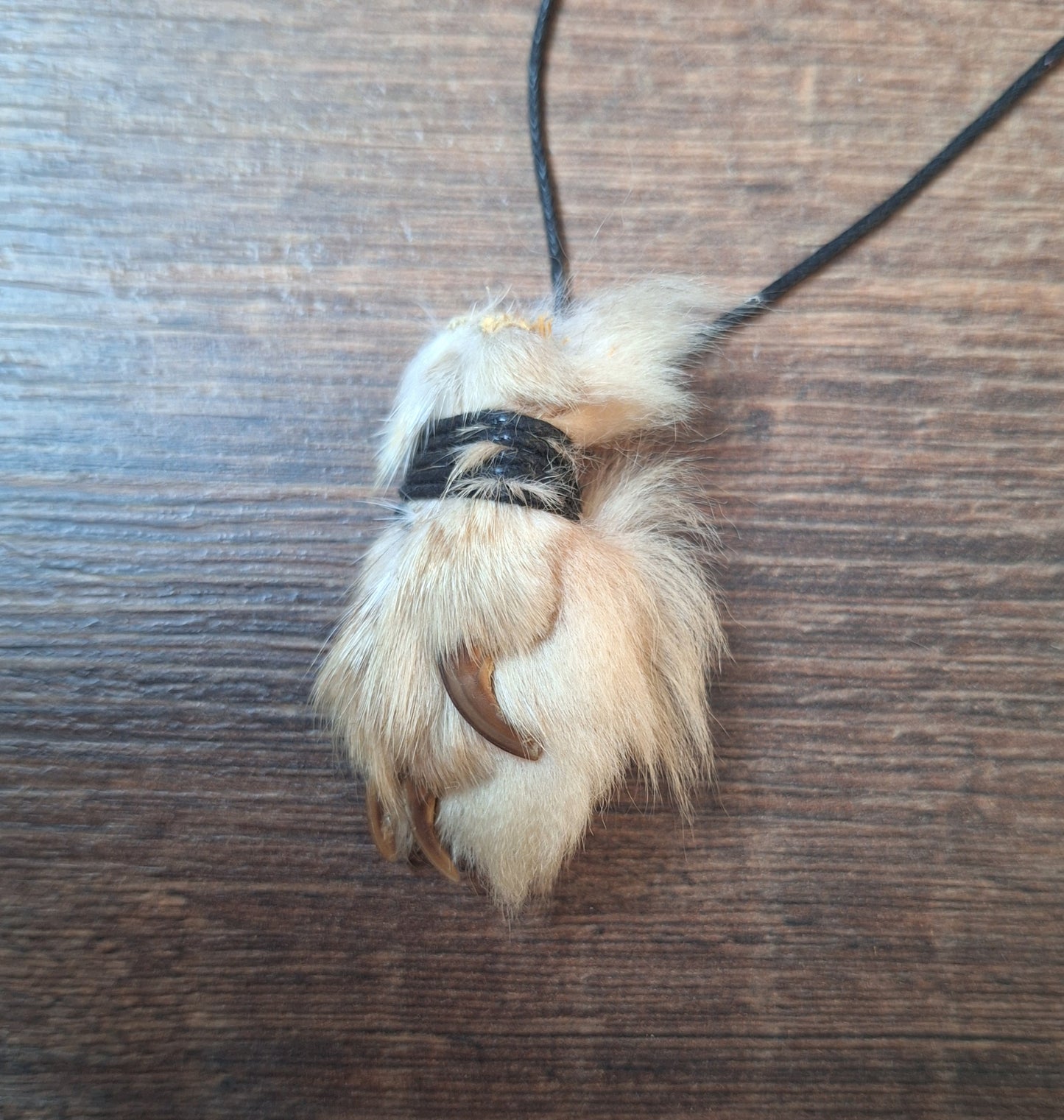 Fox paw amulet necklaces
